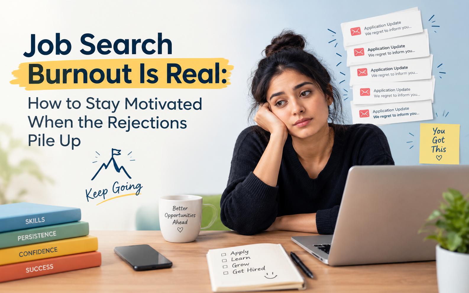 Job Search Burnout Is Real: How to Stay Motivated When the Rejections Pile Up