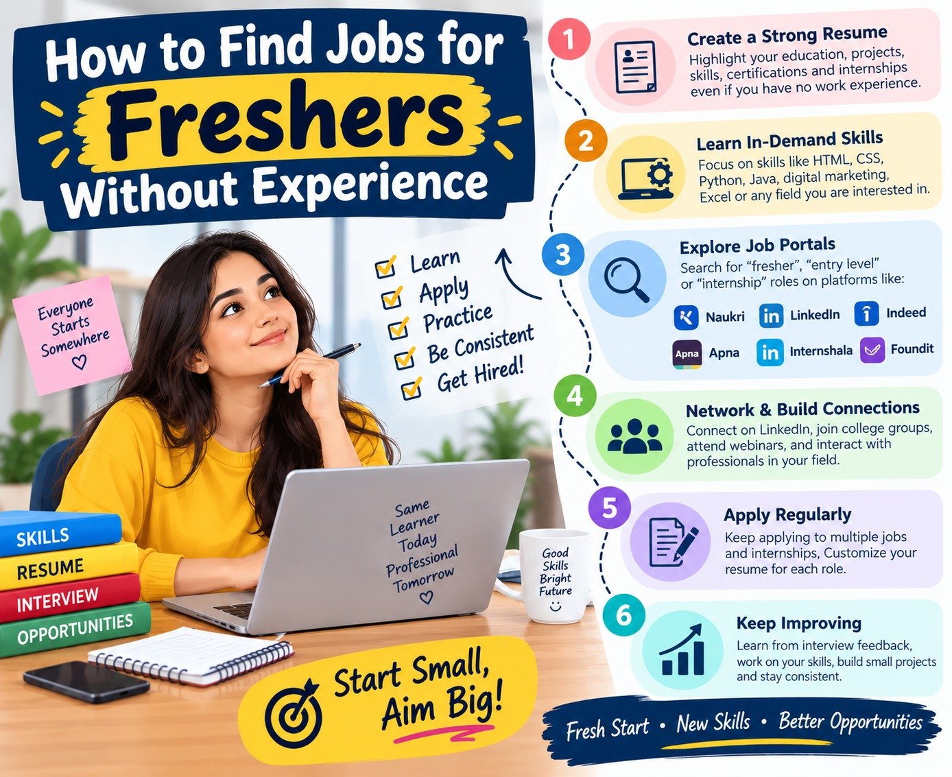 How to Find Jobs for Freshers Without Experience