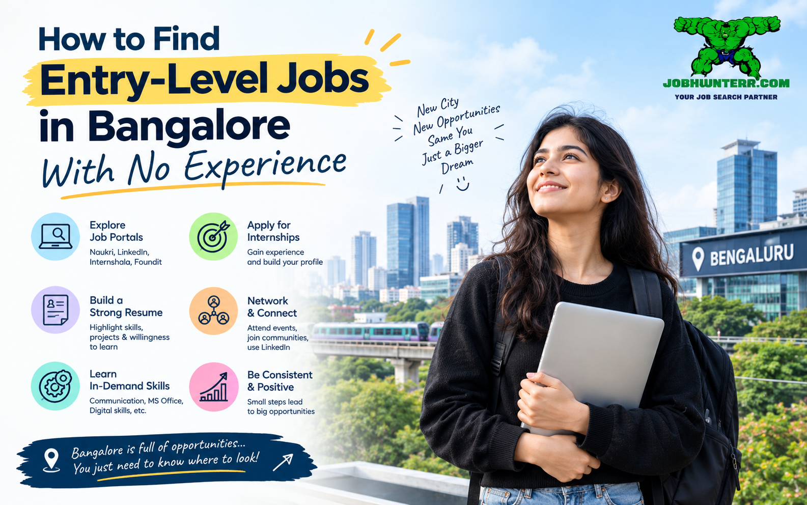How to Find Entry-Level Jobs in Bangalore With No Experience